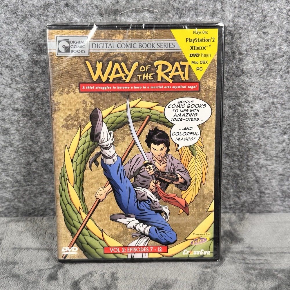 Way of the Rat Vol. 2 Episodes 7-12 Digital Comic Book Series, PS2 XBOX DVD *New